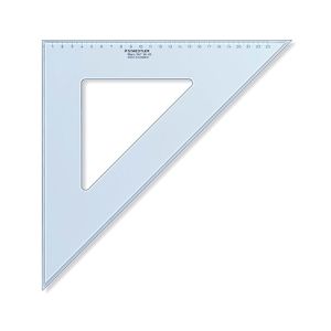 Staedtler trikotnik 36cm, 45°/45°, prozorno moder | MEGAtoner.si