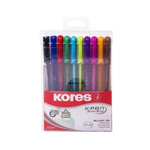 Kores kemični svinčniki K.Pen, sortirane barve (10 kos) | MEGAtoner.si