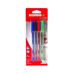 Kores kemični svinčniki K.Pen (4 kosi, različne barve) | MEGAtoner.si