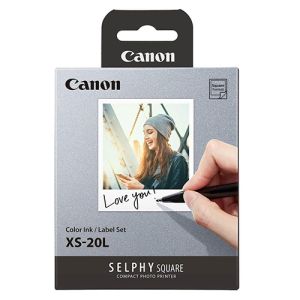 Papir Canon XS-20L Selphy Square foto papir, 72x85mm, 20 listov s črnilom | MEGAtoner.si