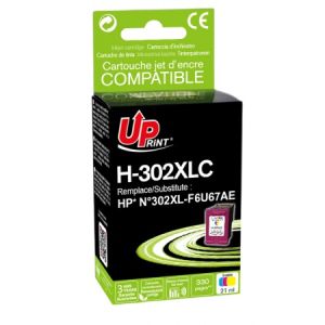 UPrint kartuša HP št. 302XL (F6U67AE), 18ml (kompatibilna, barvna) | MEGAtoner.si