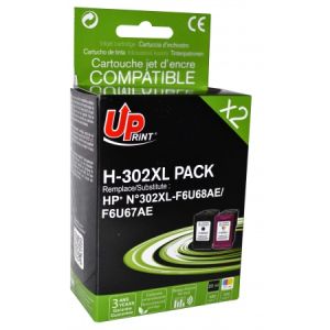 UPrint komplet kartuš HP št. 302XL (F6U67AE+F6U68AE), (premium kompatibilne, komplet) | MEGAtoner.si