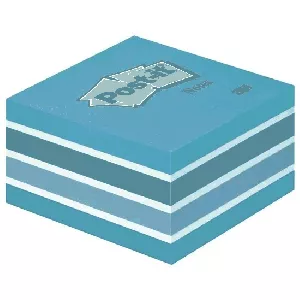 3M samolepilna kocka Post-It Aqua, 76x76 mm, modra | MEGAtoner.si