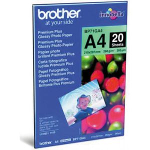 Papir Brother Premium Plus Glossy Photo Paper, 260g, A4, 20 listov | MEGAtoner.si
