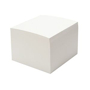 Bela papirna kocka 85x85, lepljena | MEGAtoner.si