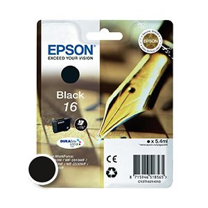 Kartuša Epson 16 (C13T16214012), 5.4ml (original, črna) | MEGAtoner.si