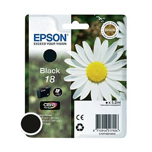 Kartuša Epson 18 (C13T18014012), 5.2ml (original, črna) | MEGAtoner.si