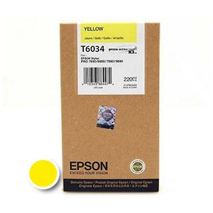 Kartuša Epson T6034 (C13T603400), 220ml (original, rumena) | MEGAtoner.si