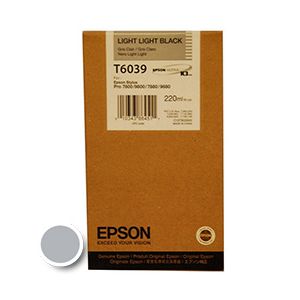 Kartuša Epson T6039 (C13T603900), 220ml (original, svetlo svetlo črna) | MEGAtoner.si