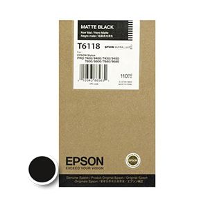 Kartuša Epson T6118 (C13T611800), 110ml (original, mat črna) | MEGAtoner.si