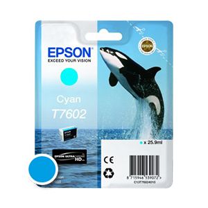 Kartuša Epson T7602 (C13T76024010), 25.9ml (original, modra) | MEGAtoner.si