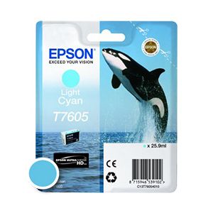 Kartuša Epson T7605 (C13T76054010), 25.9ml (original, svetlo modra) | MEGAtoner.si