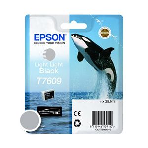 Kartuša Epson T7609 (C13T76094010), 25.9ml (original, svetlo svetlo črna) | MEGAtoner.si