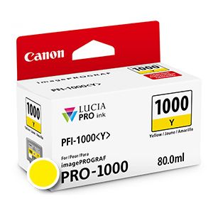 Kartuša Canon PFI-1000Y (0549C001AA), 80ml (original, rumena) | MEGAtoner.si