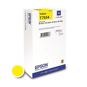 Kartuša Epson T7554 XL (C13T755440, Ye), 4.000 strani (original, rumena) | MEGAtoner.si