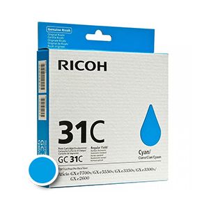 Kartuša Ricoh GC31C HC (405689), 1.920 strani (original, modra) | MEGAtoner.si