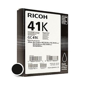 Kartuša Ricoh GC41K HC (405761), 2.500 strani (original, črna) | MEGAtoner.si