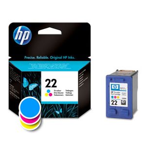 Kartuša HP št. 22 Tri-color (C9352AE), 165 strani (original, barvna) | MEGAtoner.si