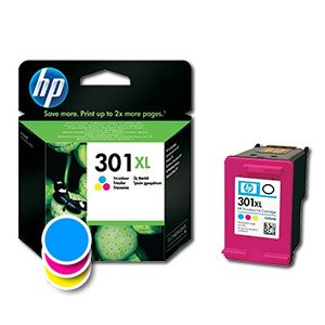 Kartuša HP št. 301XL Tri-color (CH564EE), 6ml (original, barvna) | MEGAtoner.si