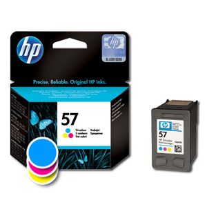 Kartuša HP št. 57 Tri-color (C6657AE), 17ml (original, barvna) | MEGAtoner.si