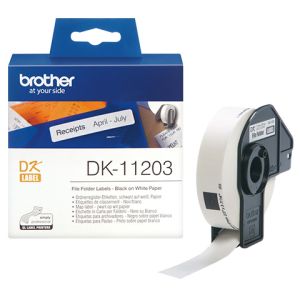 Brother DK-11203, nalepke za mape in registratorje, 17×87mm (original) | MEGAtoner.si