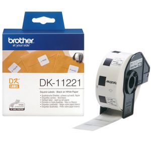 Brother DK-11221, kvadratne nalepke, 23×23mm (original) | MEGAtoner.si
