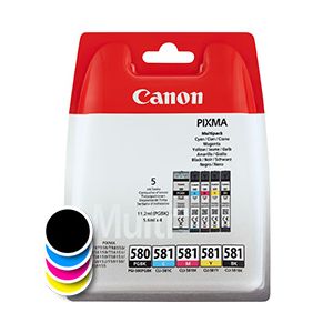 Komplet kartuš Canon PGI-580/CLI-581 (2078C005AA, CMY/BK/PGBK) (original, komplet) | MEGAtoner.si