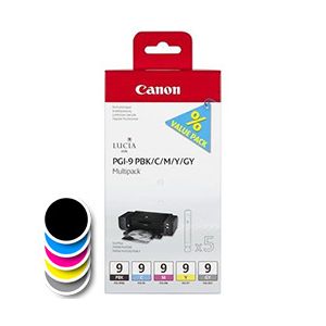 Komplet kartuš Canon PGI-9 PBK/C/M/Y/GY Multipack (1034B013AA) (original, komplet) | MEGAtoner.si