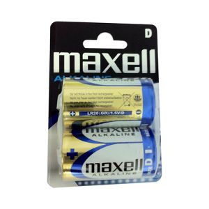 Maxell baterija LR-20,alkalna (D) (2 kos) | MEGAtoner.si
