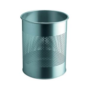 Durable koš za smeti kovinski (3310), srebrn | MEGAtoner.si