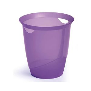 Durable koš za smeti TREND, prosojno lila | MEGAtoner.si