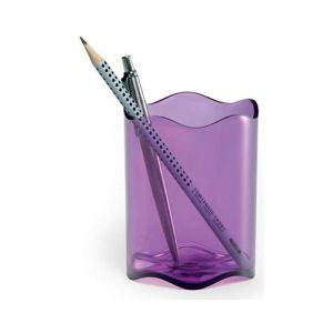 Durable lonček za svinčnike TREND, prosojno lila | MEGAtoner.si